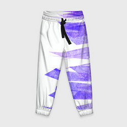 Брюки детские Color white purple, цвет: 3D-принт