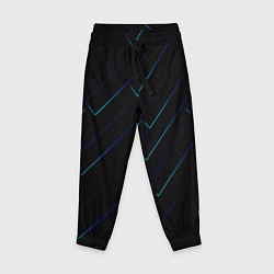 Брюки детские Color blue black, цвет: 3D-принт