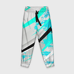Брюки детские Color white light blue, цвет: 3D-принт