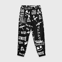 Детские брюки Черно белые логотипы игр