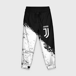 Детские брюки Ювентус краски черно белые