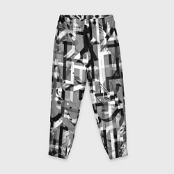 Брюки детские Серый объёмный эффект, цвет: 3D-принт