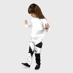Брюки детские Real Madrid geometry black, цвет: 3D-принт — фото 2