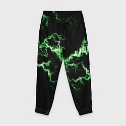 Брюки детские Lightning green glow, цвет: 3D-принт