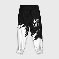Брюки детские Barcelona черно белые краски, цвет: 3D-принт
