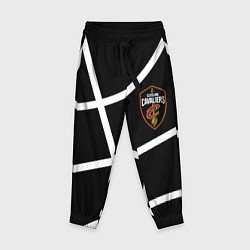 Брюки детские Кливленд Кавальерс текстура мяча, цвет: 3D-принт