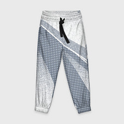 Детские брюки Светлый серо-голубой текстурированный с полосой