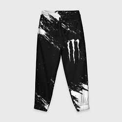 Детские брюки Monster energy краски штрихи белые