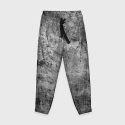 Детские брюки Абстракция - black scratches on gray background