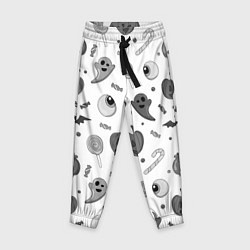 Детские брюки Halloween grey and white