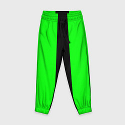 Детские брюки Color green black line