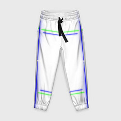 Детские брюки Neon white green light blue