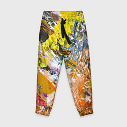 Брюки детские Живая Абстракция: Поток Цветов и Форм в Постоянном, цвет: 3D-принт