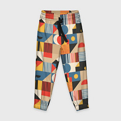 Брюки детские Ритмы Баухауса, цвет: 3D-принт
