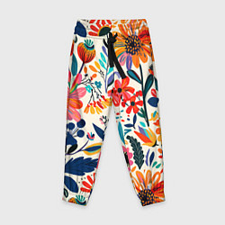 Детские брюки Простые цветы