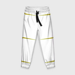 Брюки детские Color white pink yellow stripes, цвет: 3D-принт