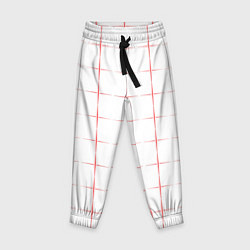 Детские брюки Color white red crosses
