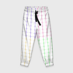 Детские брюки Color white multicolored stripes