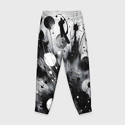 Детские брюки Абстрактная чёрно-белая композиция