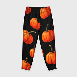 Брюки детские Тыковки на хеллоуин паттерн, цвет: 3D-принт