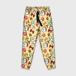 Детские брюки Новогодний паттерн