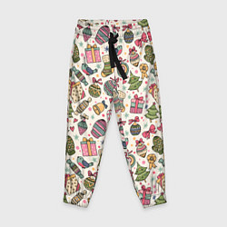 Детские брюки Новогодний паттерн