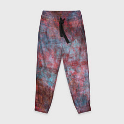 Детские брюки Абстракция - red rust on blue