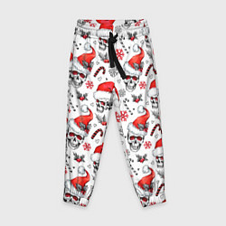 Детские брюки Новогодние черепа