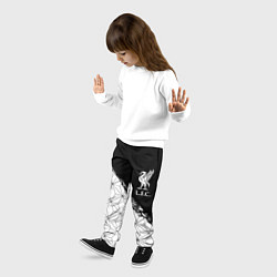 Брюки детские Liverpool краски текстура геометрия, цвет: 3D-принт — фото 2