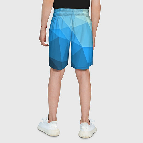 Детские шорты Geometric blue / 3D-принт – фото 4
