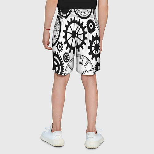 Детские шорты Часы и шестеренки / 3D-принт – фото 4