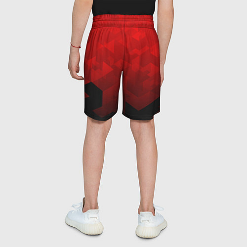 Детские шорты FC Man UTD: Red Poly / 3D-принт – фото 4