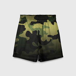 Детские шорты Camouflage Green