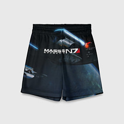 Шорты детские Mass Effect N7, цвет: 3D-принт
