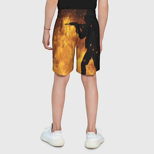 Детские шорты CS:GO Dark Fire / 3D-принт – фото 4