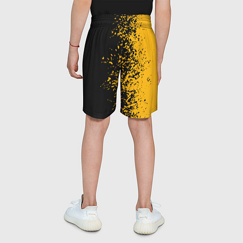 Детские шорты PUBG: Yellow vs Black / 3D-принт – фото 4