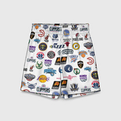 Шорты детские NBA Pattern, цвет: 3D-принт