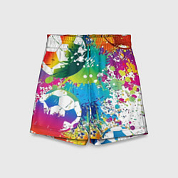 Шорты детские Football Paints, цвет: 3D-принт