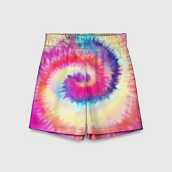 Шорты детские Tie Dye vortex, цвет: 3D-принт