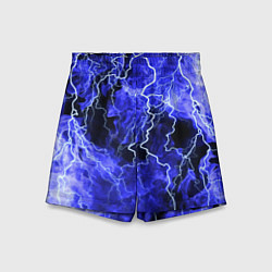 Шорты детские МОЛНИЯ BLUE, цвет: 3D-принт