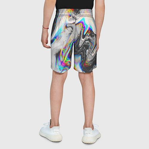 Детские шорты DIGITAL ABSTRACT GLITCH / 3D-принт – фото 4