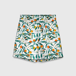 Шорты детские Оранжевое лето, цвет: 3D-принт