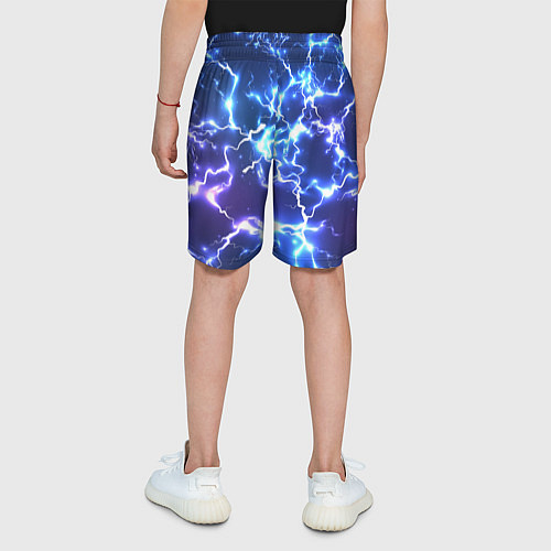 Детские шорты СВЕТЯЩИЕСЯ МОЛНИИ / 3D-принт – фото 4