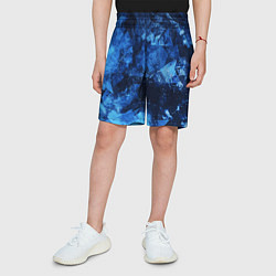 Шорты детские Blue Abstraction, цвет: 3D-принт — фото 2