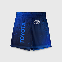 Шорты детские TOYOTA ТОЙОТА, цвет: 3D-принт