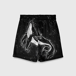 Шорты детские Космический Кит, цвет: 3D-принт