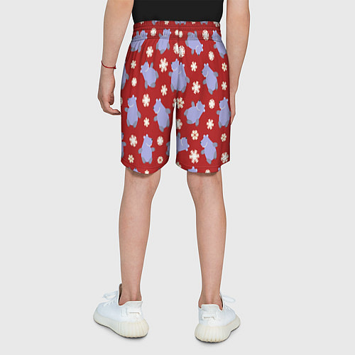 Детские шорты Белые мишки / 3D-принт – фото 4