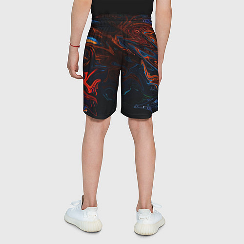 Детские шорты Абстракция разводы красок / 3D-принт – фото 4