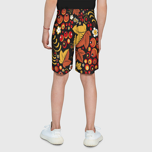 Детские шорты ХОХЛОМА / 3D-принт – фото 4