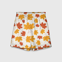Шорты детские Осень Autumn, цвет: 3D-принт